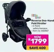 Game Reverse One-Hand Fold Stroller offer