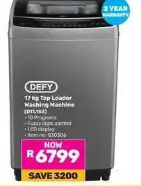 Game DEFY 17 kg Top Loader Washing Machine offer