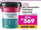 Game 20 L Decorators PVA Paint Assorted offer