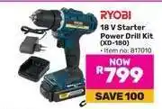 Game RYOBI 18 V Starter Power Drill Kit (XD-180) offer