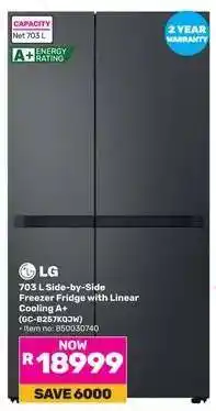 Game LG 703 L Side-by-Side Freezer Fridge offer