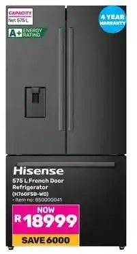 Game Hisense 575 L French Door Refrigerator offer