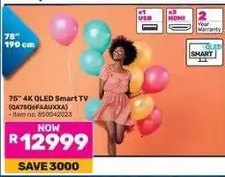 Game 75 4K QLED Smart TV (QA75Q6FAAUXZA) offer