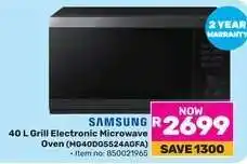 Game Samsung 40 L Grill Electronic Microwave Oven offer
