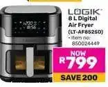 Game LOGIK 8 L Digital Air Fryer (LT-AF852SD) offer