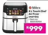 Game Milex 8 L Touch Chef Air Fryer offer