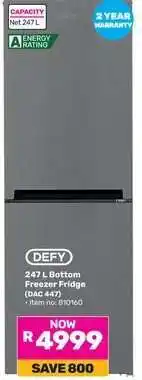 Game DEFY 247 L Bottom Freezer Fridge offer