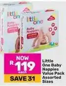 Game Little One Baby Nappies Value Pack Assorted Sizes offer