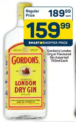 Pick n Pay Gordon's London Dry or Flavoured Gin Assorted offer