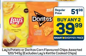 Pick n Pay Lay's Potato or Doritos Corn Flavoured Chips Assorted offer
