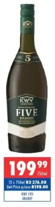 Ultra Liquors Kwv 5yo brandy offer