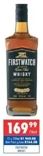 Ultra Liquors Firstwatch whisky offer