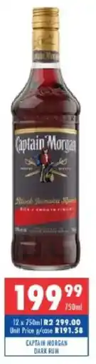 Ultra Liquors Captain morgan dark rum offer