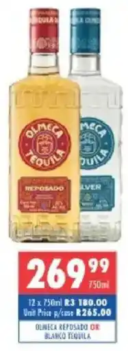 Ultra Liquors Olmeca reposado or blanco tequila offer