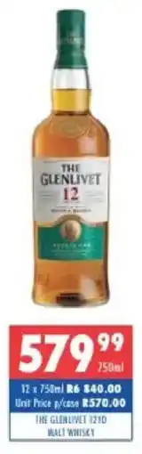 Ultra Liquors The glenlivet 12yo malt whisky offer