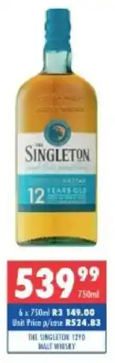 Ultra Liquors The singleton 12yo malt whisky offer