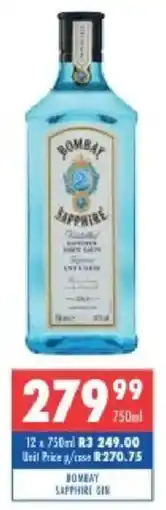 Ultra Liquors Bombay sapphire gin offer
