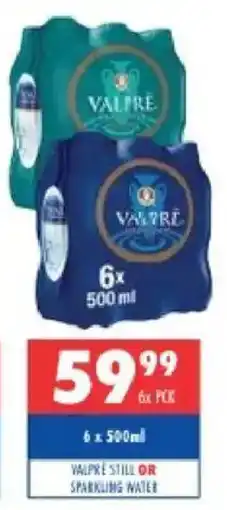 Ultra Liquors Valpre still or sparkling water offer