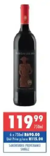 Ultra Liquors Saronsberg provenance shiraz offer