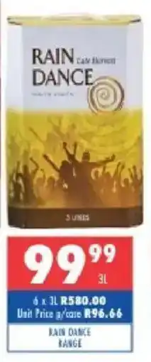 Ultra Liquors Rain dance range offer