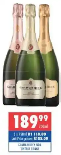 Ultra Liquors Graham beck non vintage range offer