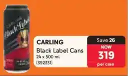 Makro Carling Black Label Cans offer