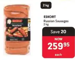 Makro Eskort Russian Sausages offer