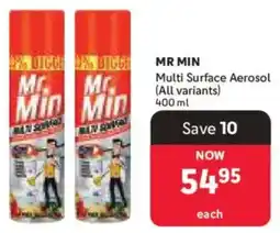 Makro Mr Min Multi Surface Aerosol offer