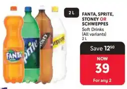 Makro Fanta, Sprite, Stoney or Schweppes Soft Drinks offer