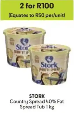 Makro Stork Country Spread 40% Fat Spread Tub offer