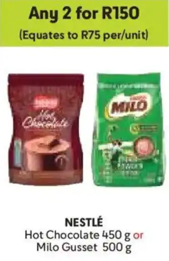 Makro Nestlé Hot Chocolate or Milo Gusset offer