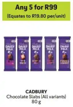 Makro Cadbury Chocolate Slabs offer