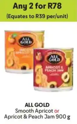 Makro All Gold Smooth Apricot or Apricot & Peach Jam offer