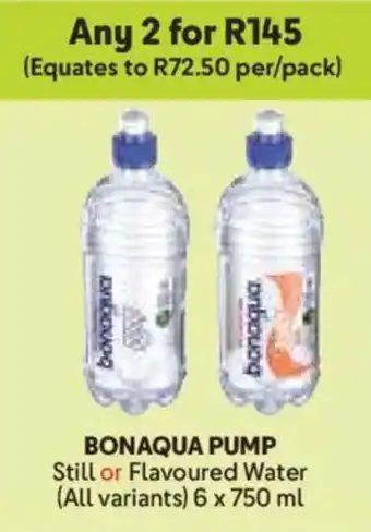 Makro Bonaqua Pump Still or Flavoured Water offer