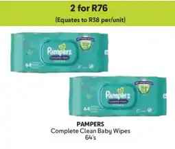 Makro Pampers Complete Clean Baby Wipes offer