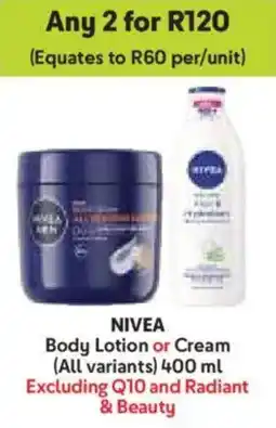 Makro Nivea Body Lotion or Cream offer