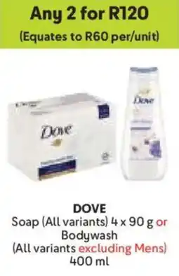 Makro Dove Soap or Bodywash offer