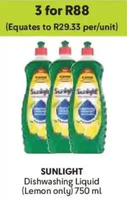 Makro Sunlight Dishwashing Liquid offer