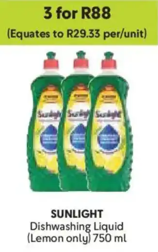 Makro Sunlight Dishwashing Liquid offer