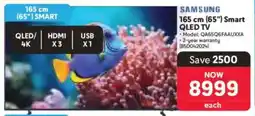 Makro Samsung 165 cm 65" Smart QLED TV offer