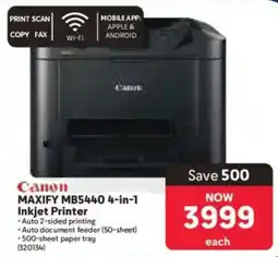 Makro Canon MAXIFY MB5440 4-in-1 Inkjet Printer offer