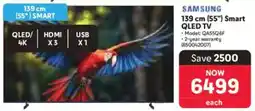 Makro Samsung 139 cm 55" Smart QLED TV offer