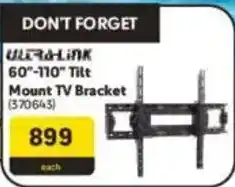 Makro Ultra-link 60"-110" Tilt Mount TV Bracket offer