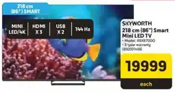 Makro Skyworth 218 cm 86" Smart Mini LED TV offer