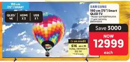 Makro Samsung 190 cm 75" Smart QLED TV offer