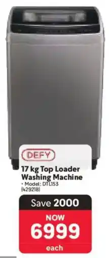 Makro Defy Top Loader Washing Machine offer