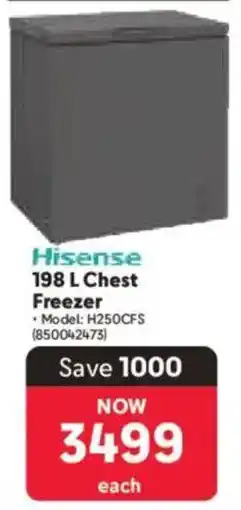 Makro Hisense Chest Freezer offer