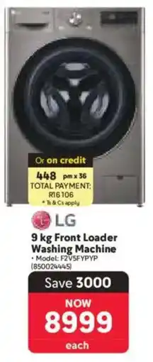 Makro LG Front Loader Washing Machine offer