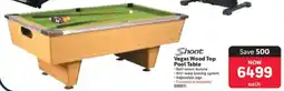 Makro Shoot Vegas Wood Top Pool Table offer