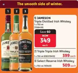 Makro Jameson Triple Distilled Irish Whiskey offer